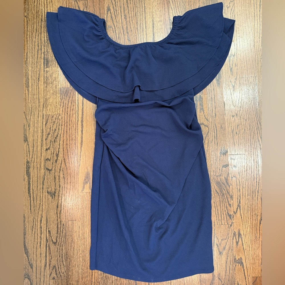 La Clef Maternity Dress Off the Shoulders